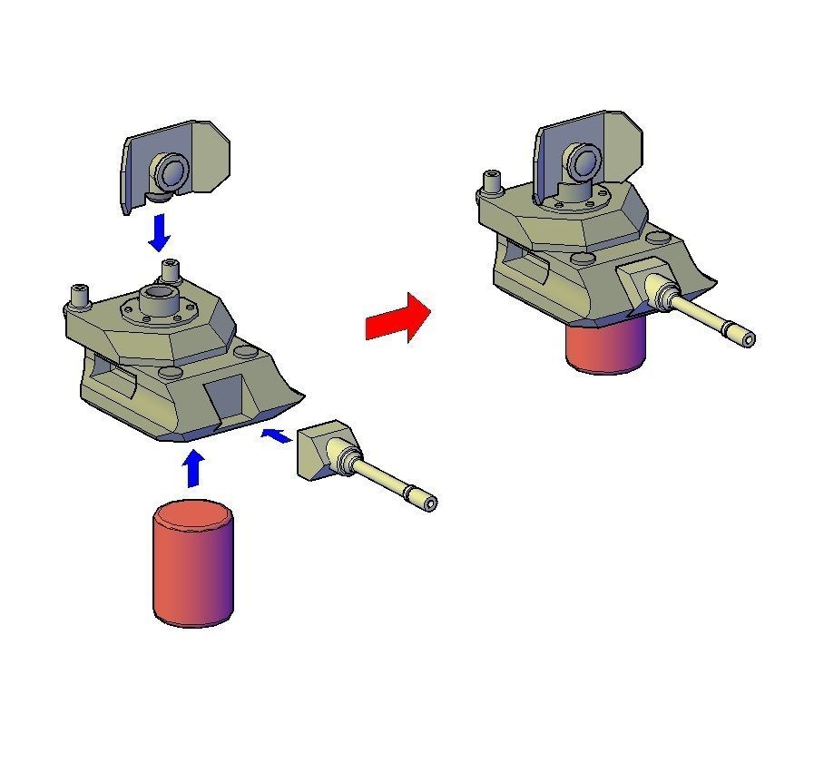 TANK HUNTER W2 3D print model_5