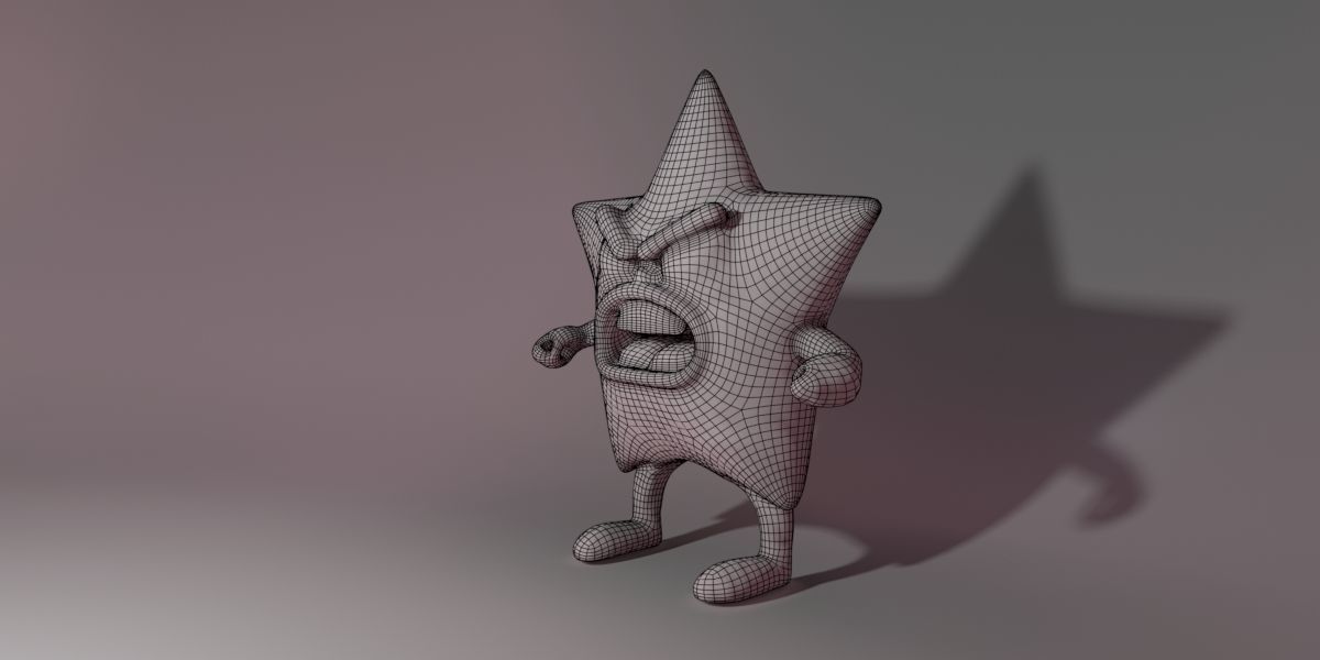 Angry Star 3D model_13
