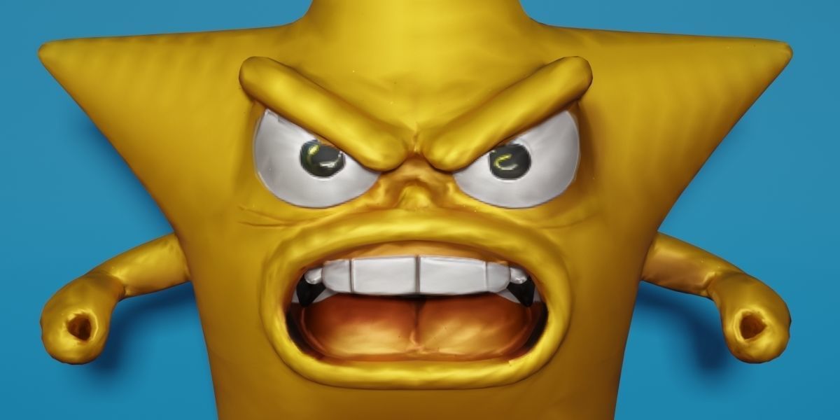 Angry Star 3D model_11