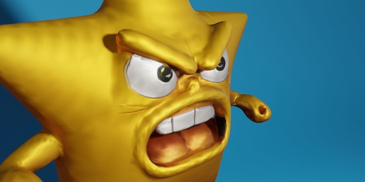Angry Star 3D model_9