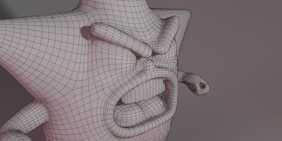 Angry Star 3D model_15