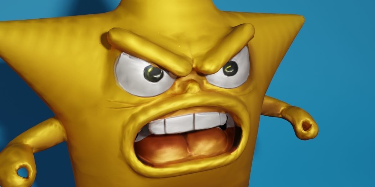 Angry Star 3D model_10