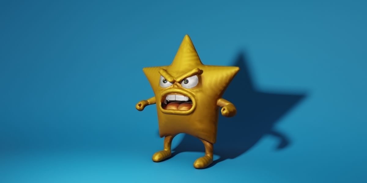 Angry Star 3D model_6