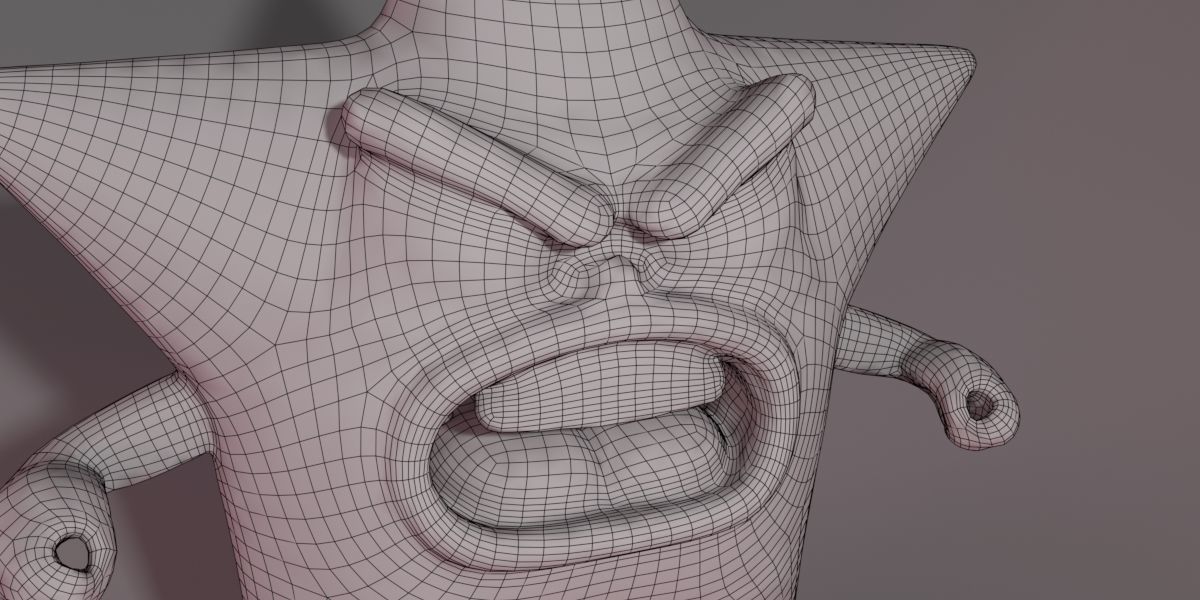 Angry Star 3D model_16