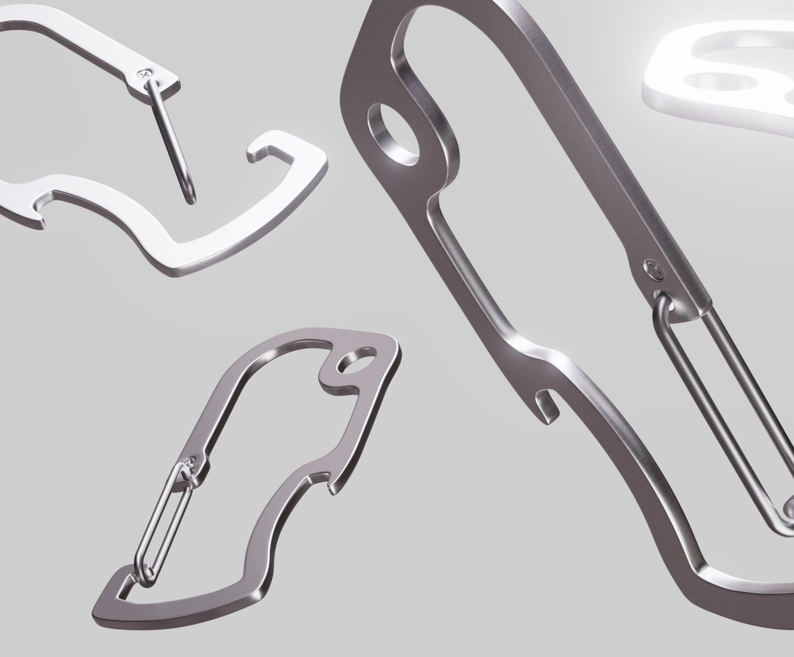 Climbing Carabiner Clip Free 3D model_1
