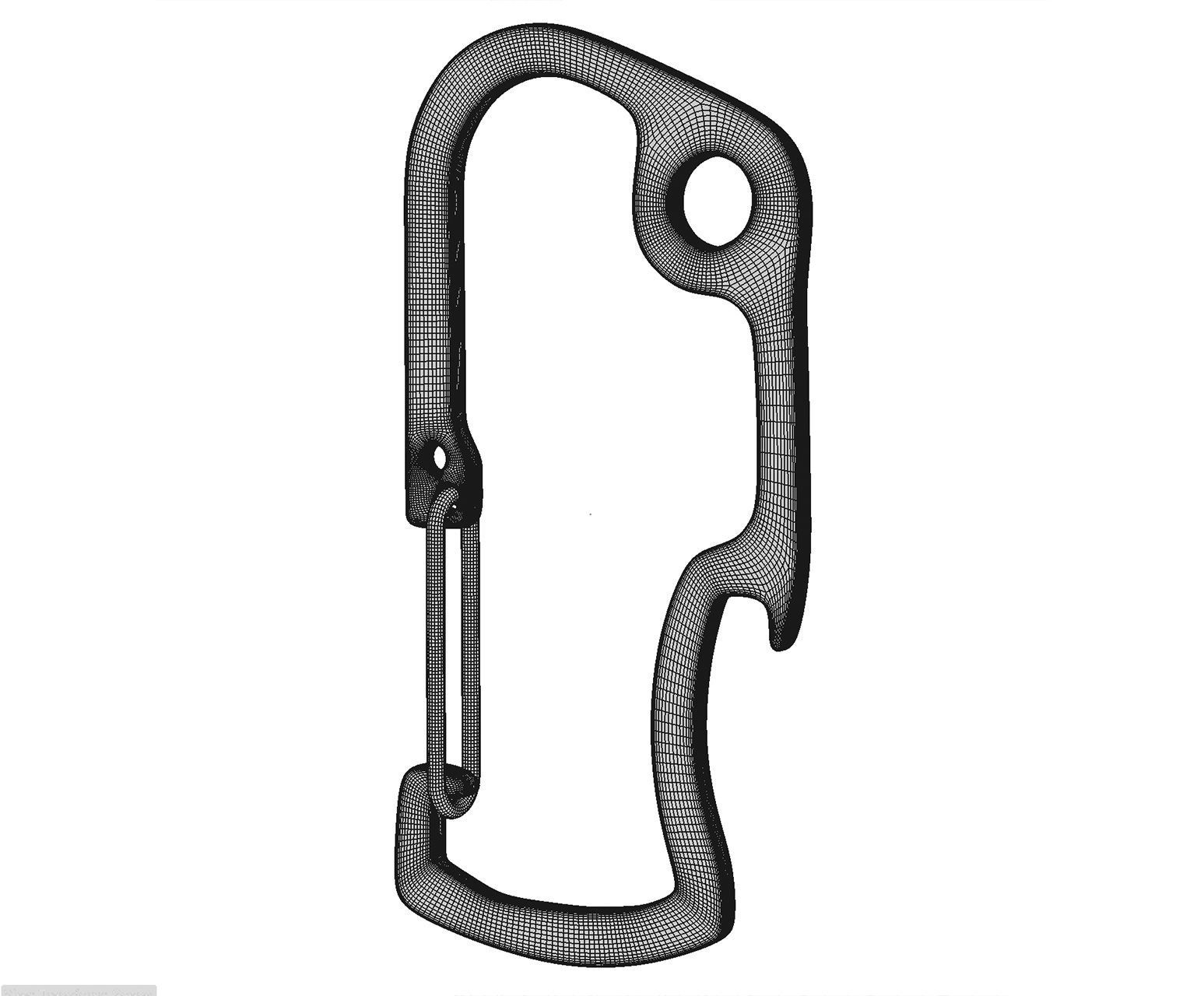 Climbing Carabiner Clip Free 3D model_11