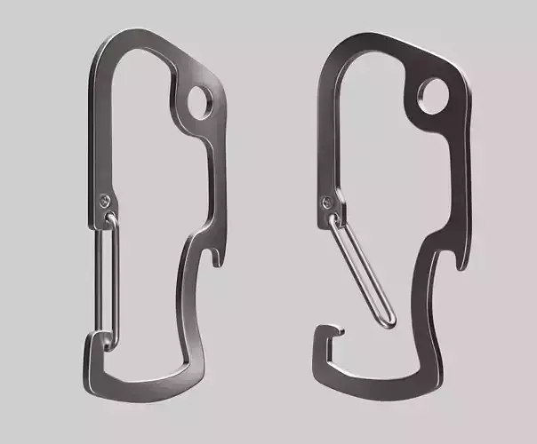 Climbing Carabiner Clip Free 3D model