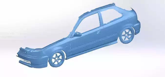 Honda Civic EK9 3D Scan 3D print model