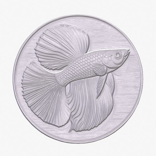Guppy Fish 1 basrelief for 3D printing 3D print model