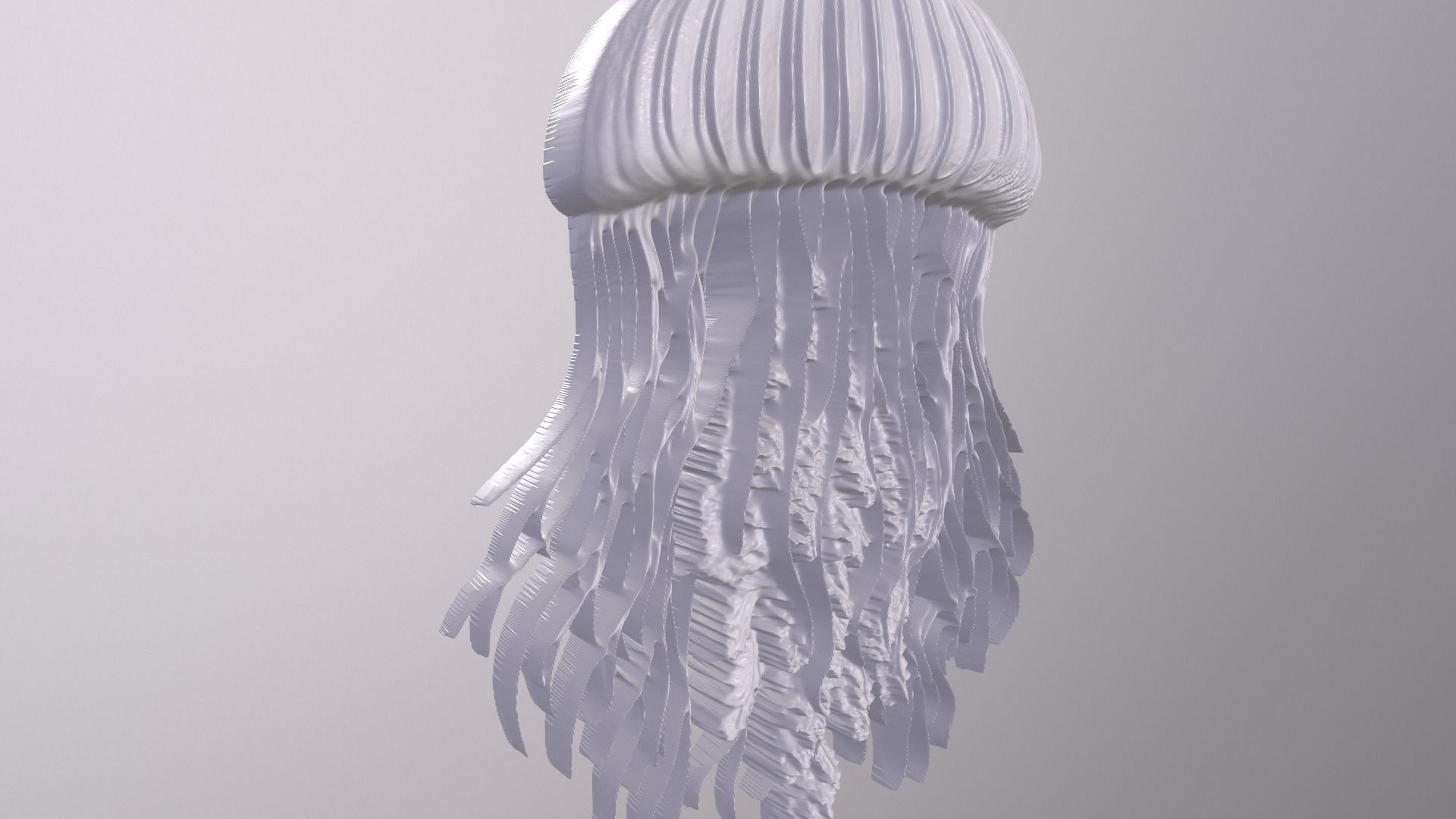 Jellyfish 8 basrelief for 3D printing 3D print model_4