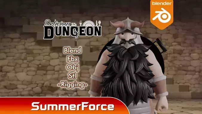 Senshi - Delicious in Dungeon 3D model
