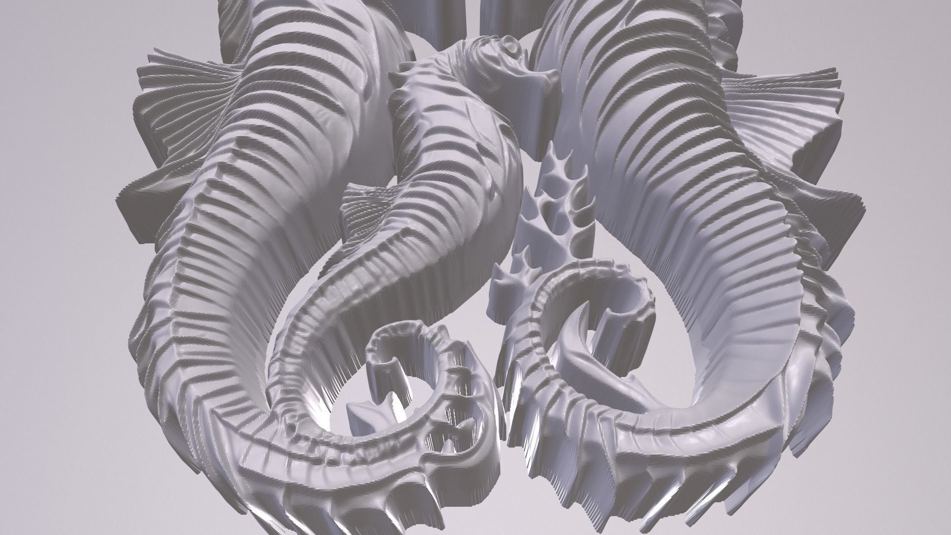 Sea Horse 11 basrelief for 3D printing 3D print model_2