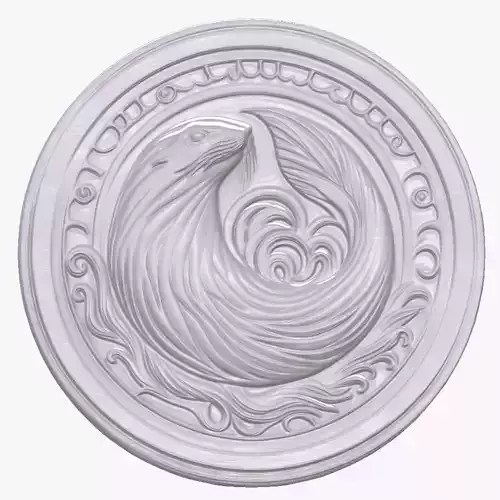 Seal 2 basrelief for 3D printing