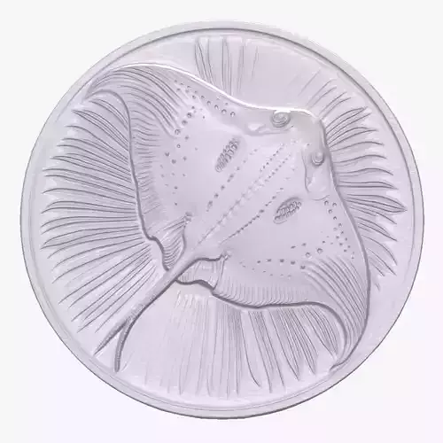 Stingray 4 basrelief for 3D printing