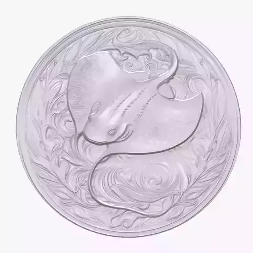 Stingray 6 basrelief for 3D printing 3D print model