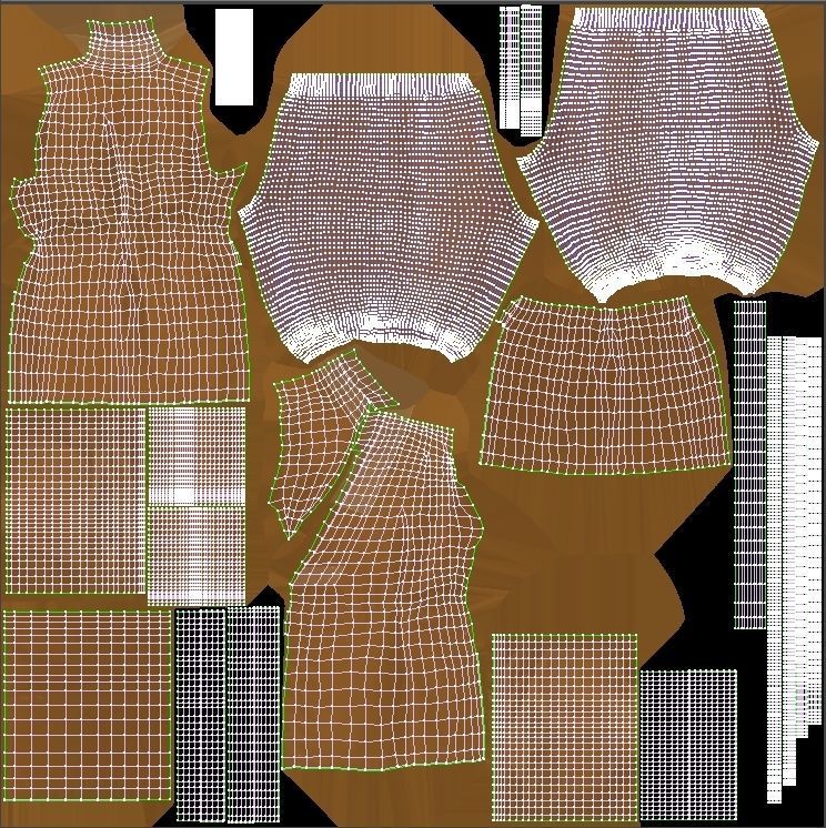 monks  Low-poly 3D model_11