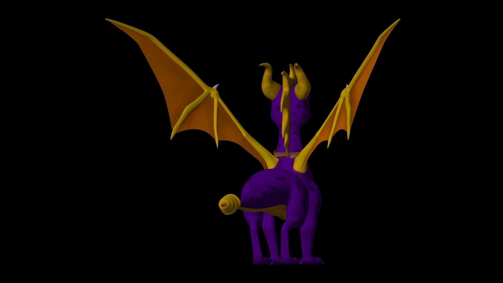 Spyro and Cynder Reboot Models Low-poly 3D model_17