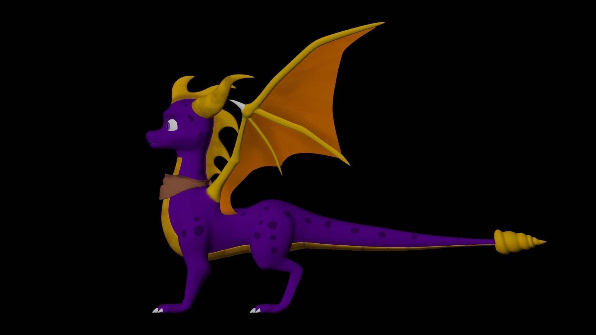 Spyro and Cynder Reboot Models Low-poly 3D model_46