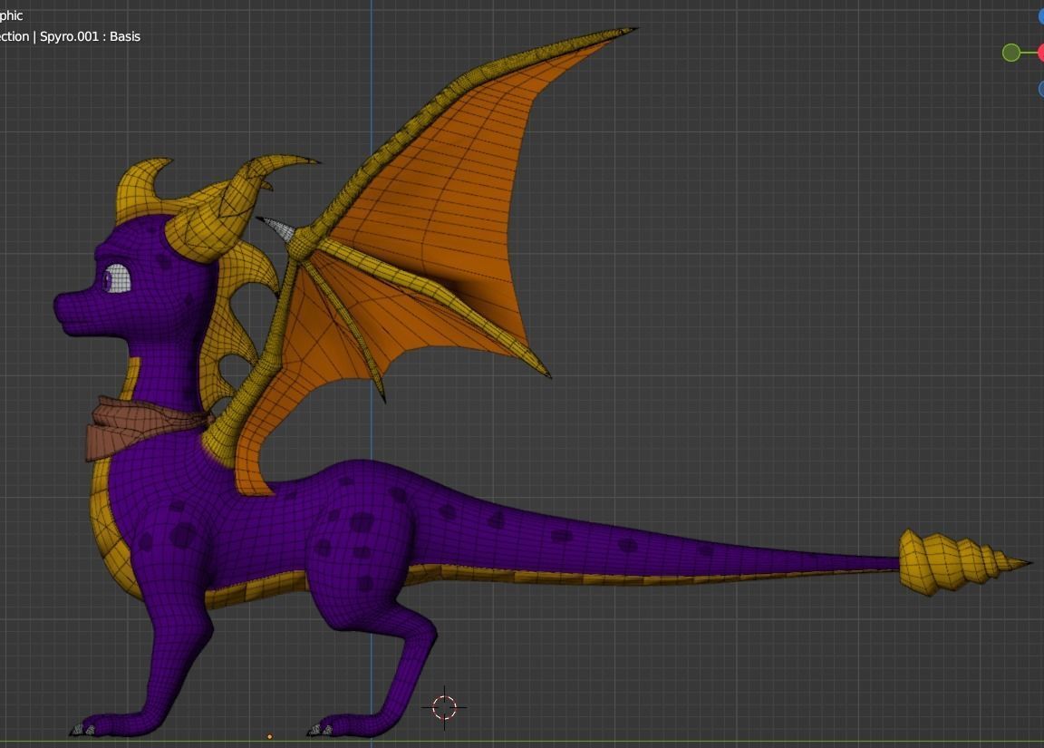Spyro and Cynder Reboot Models Low-poly 3D model_5