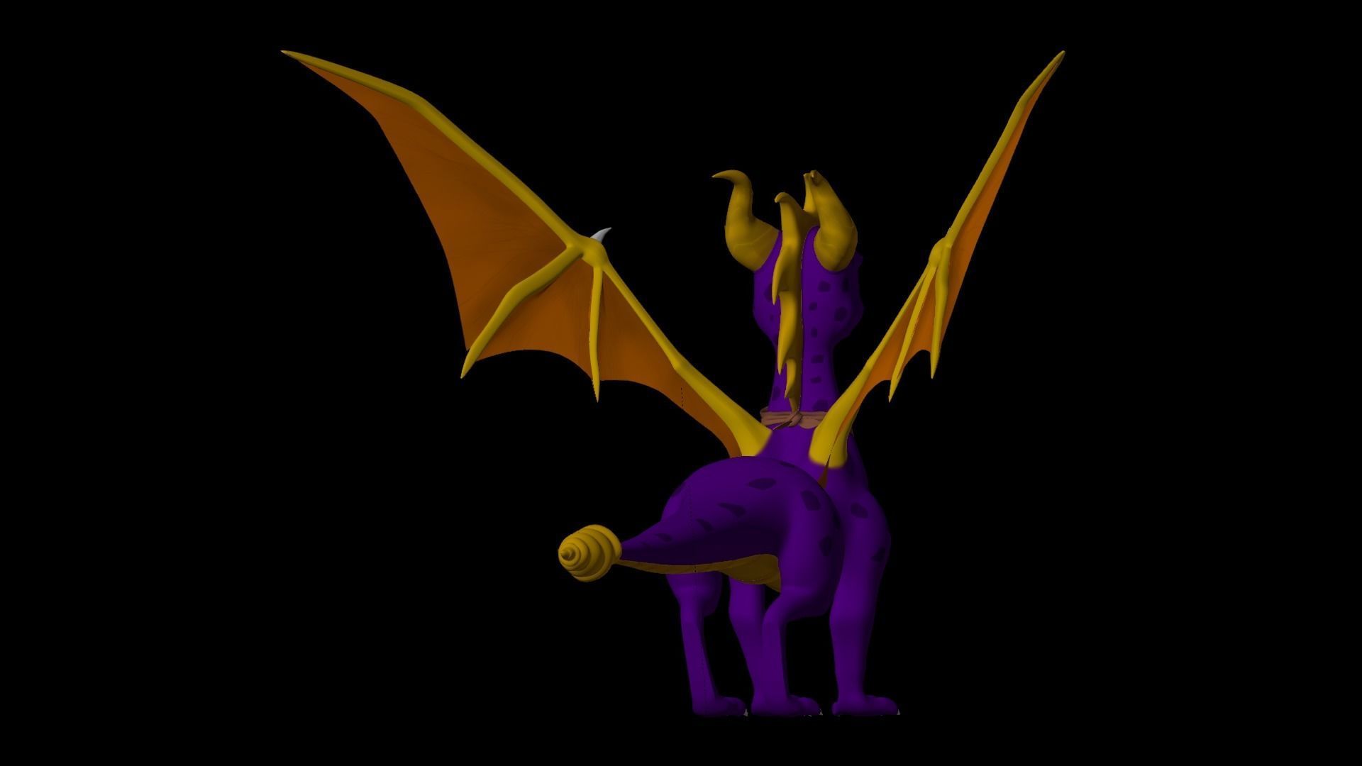 Spyro and Cynder Reboot Models Low-poly 3D model_12