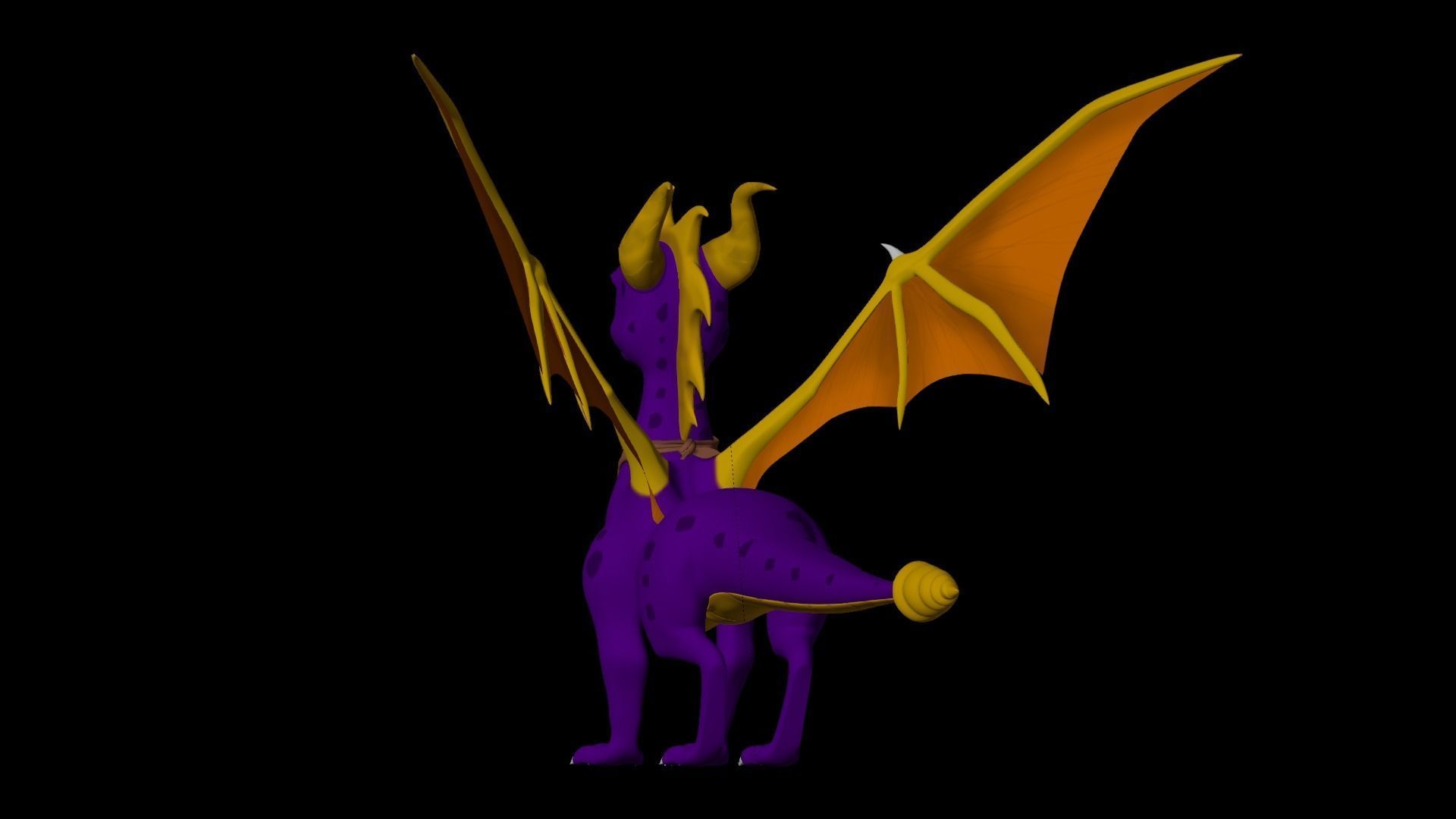 Spyro and Cynder Reboot Models Low-poly 3D model_13