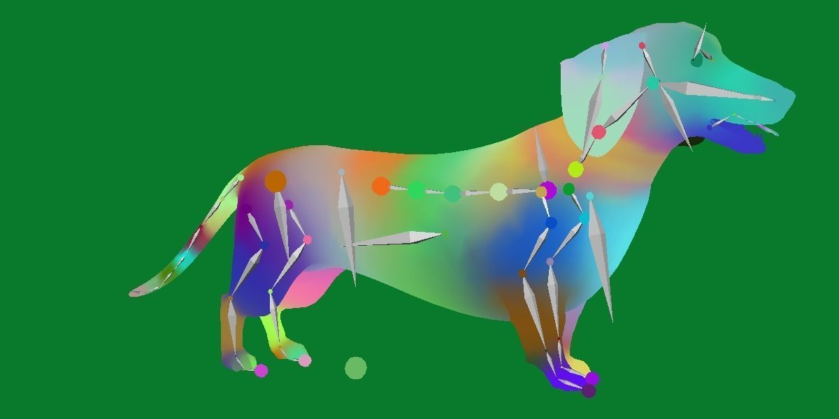 Wiener Dog Low-poly 3D model_17