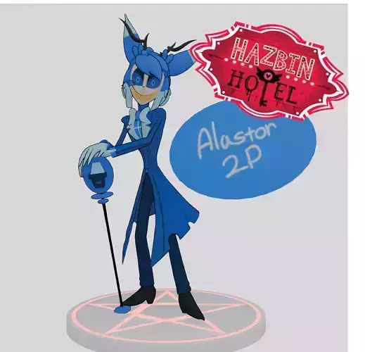 2P ALASTOR DEMON HAZBIN HOTEL