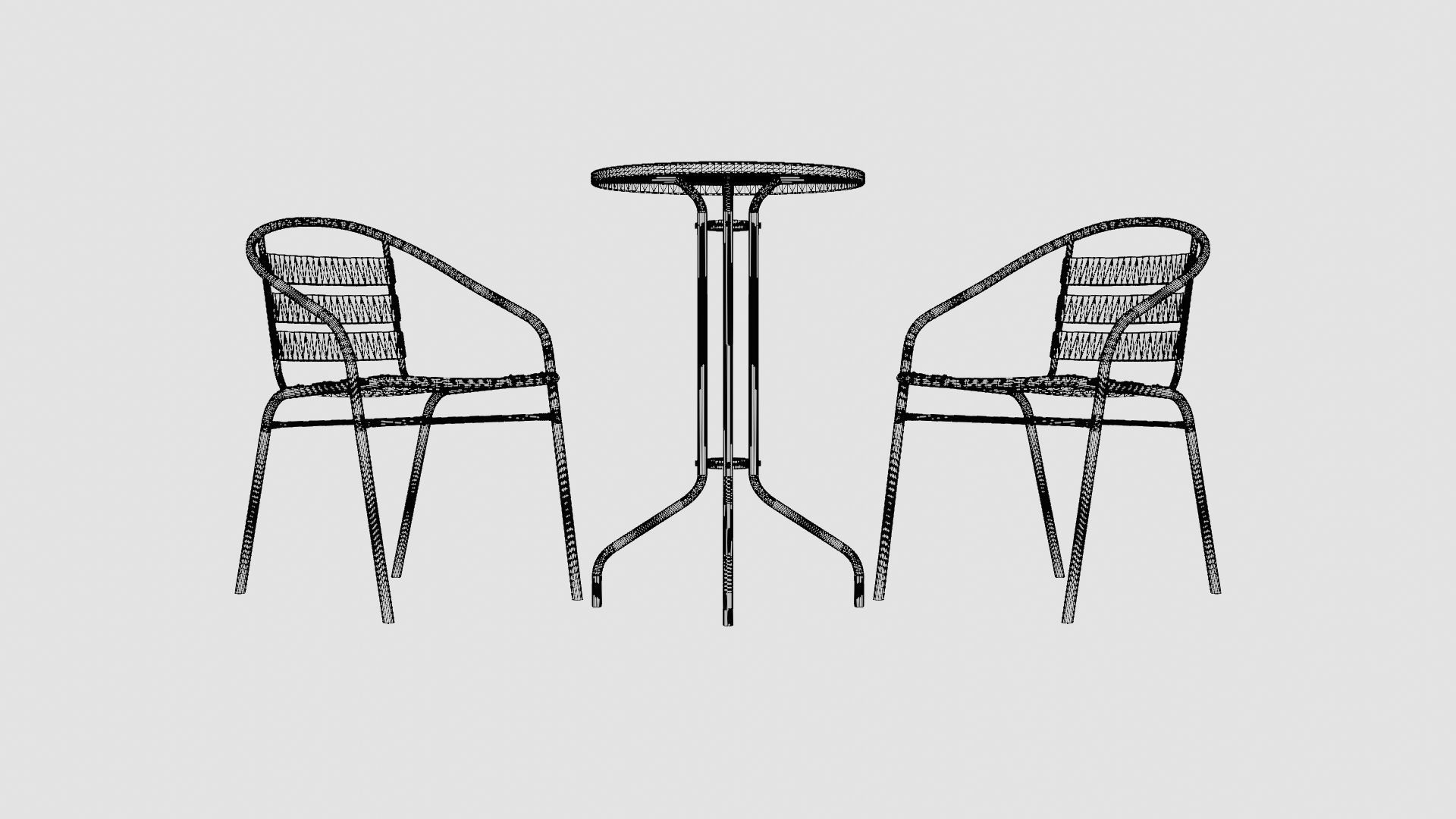 Sofia Cafe Set Low-poly 3D model_7