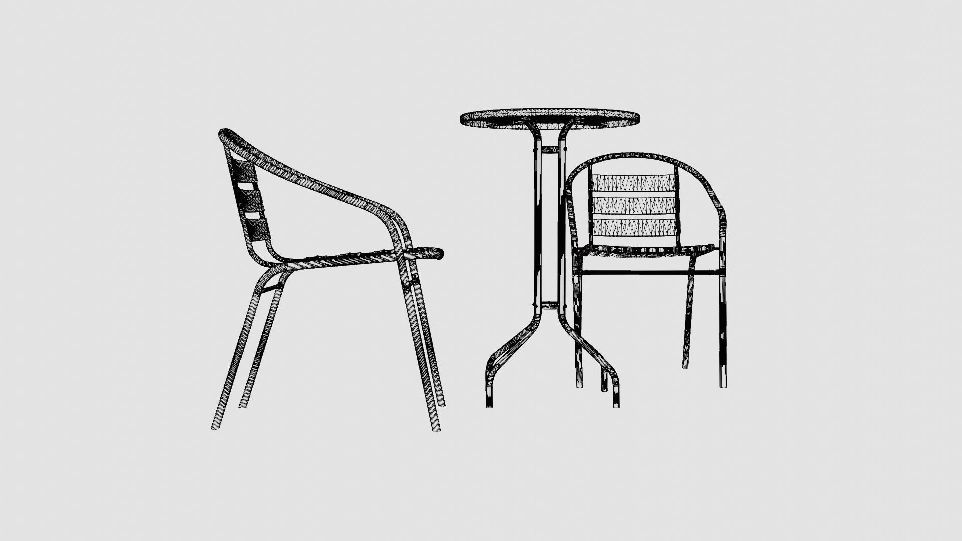 Sofia Cafe Set Low-poly 3D model_8