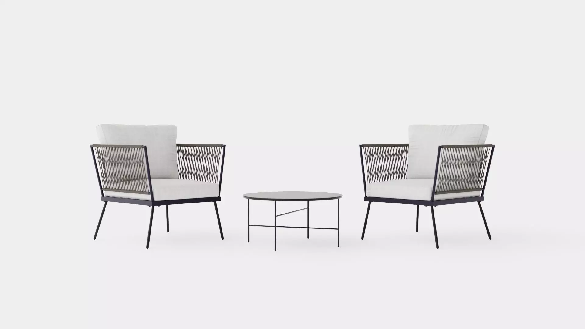 Salerno Cafe Set Low-poly 3D model