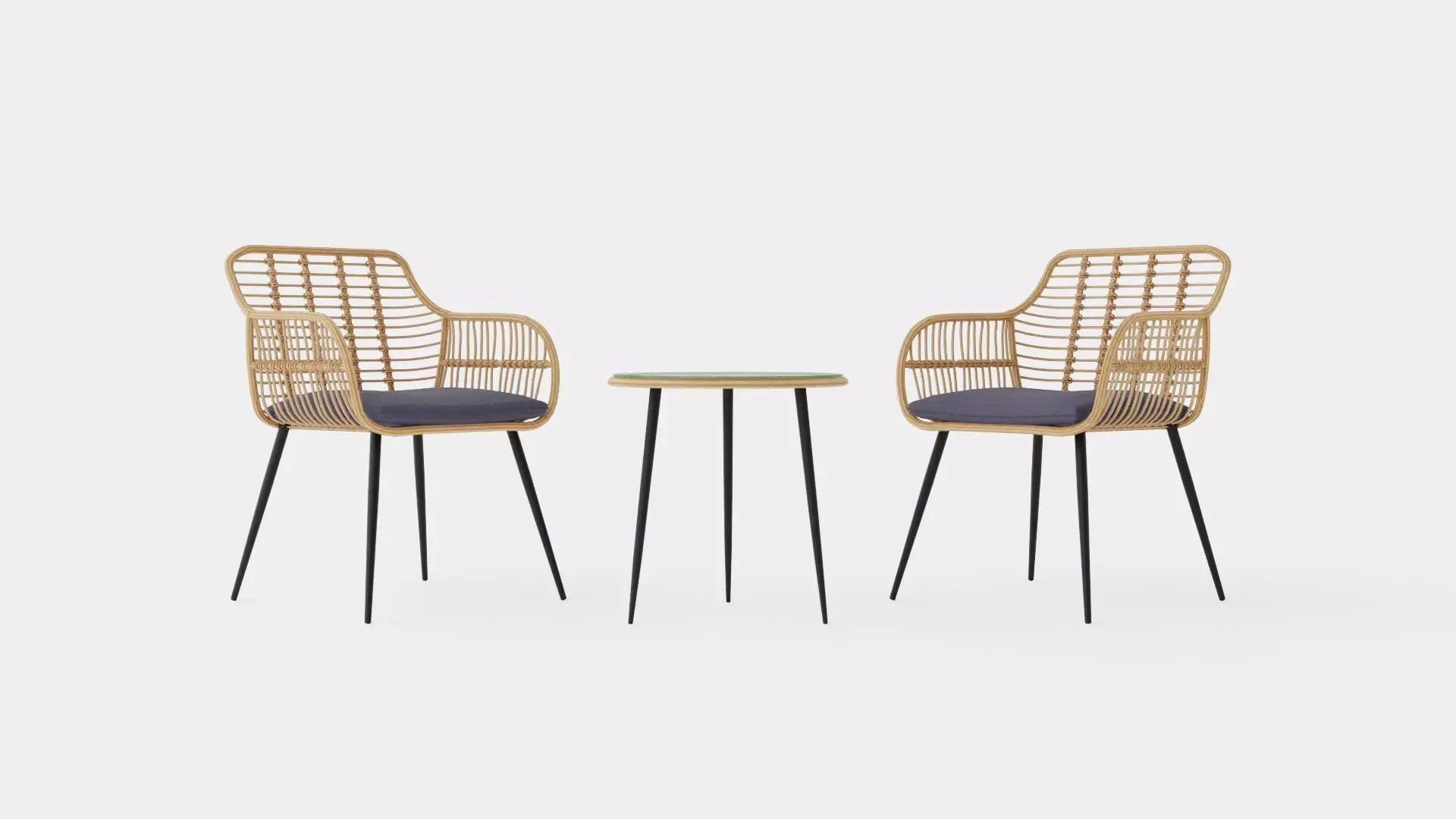 Juana Cafe Set Nature Low-poly 3D model