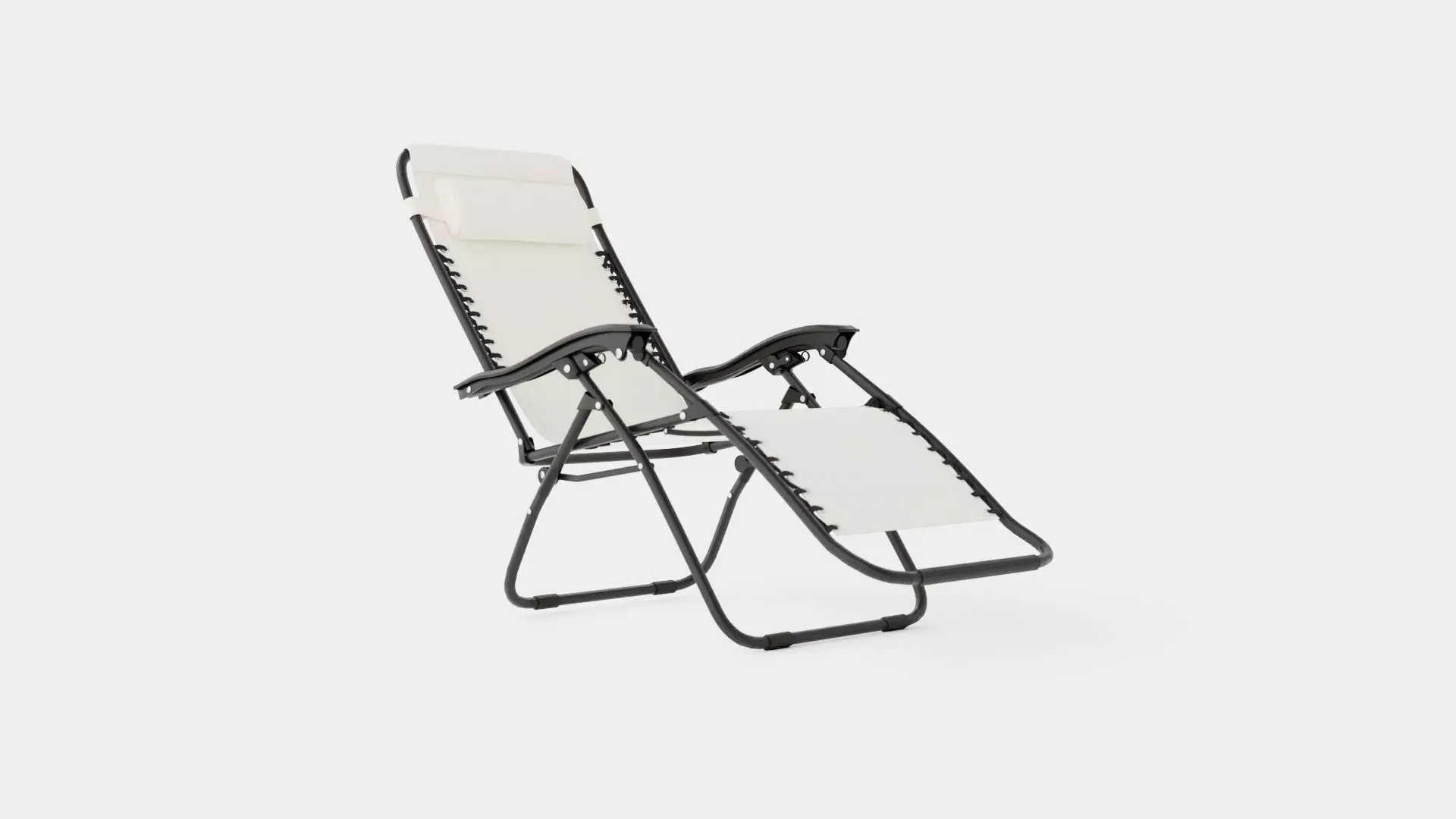 Hannover Relax Chair Grey Low-poly 3D model_0