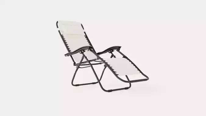 Hannover Relax Chair Grey Low-poly 3D model