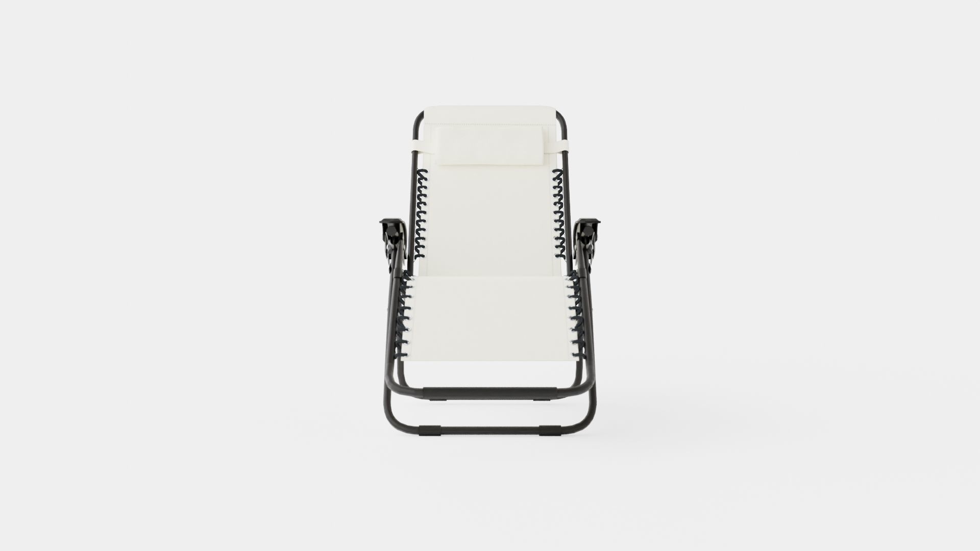 Hannover Relax Chair Grey Low-poly 3D model_1