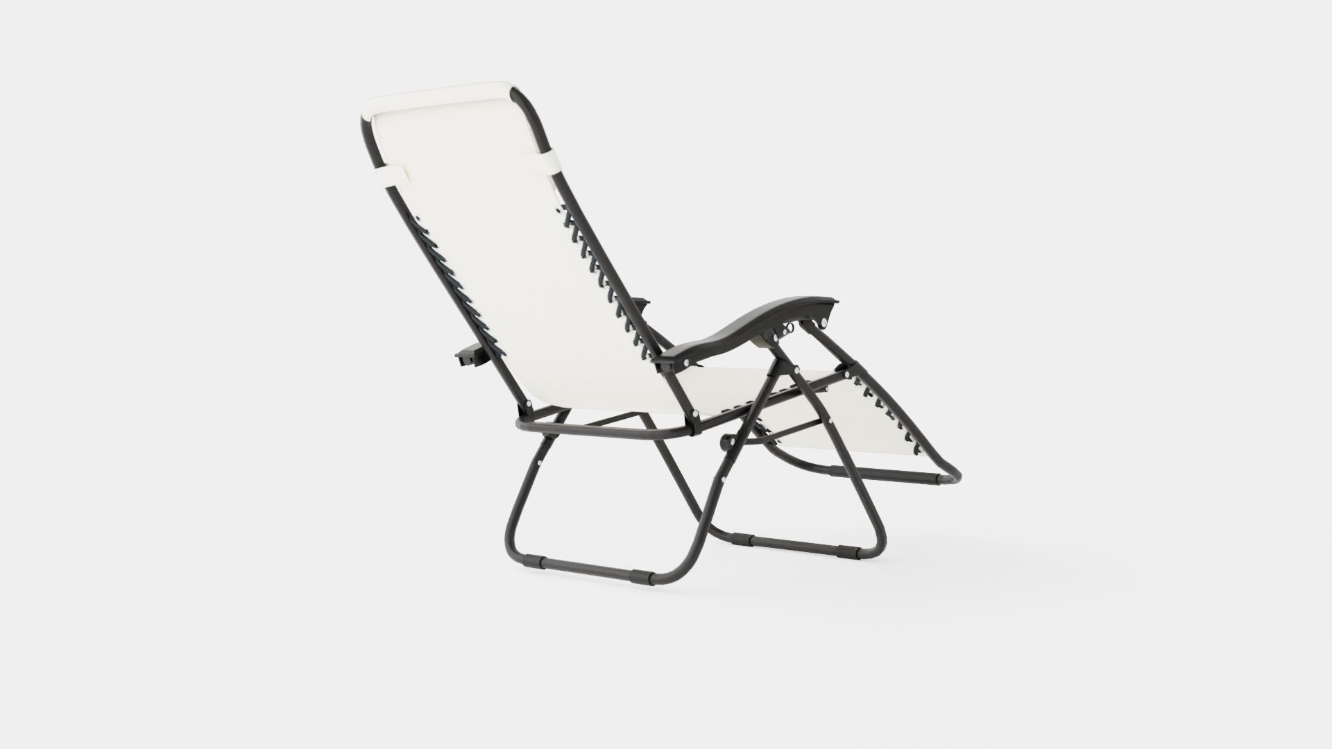 Hannover Relax Chair Grey Low-poly 3D model_3