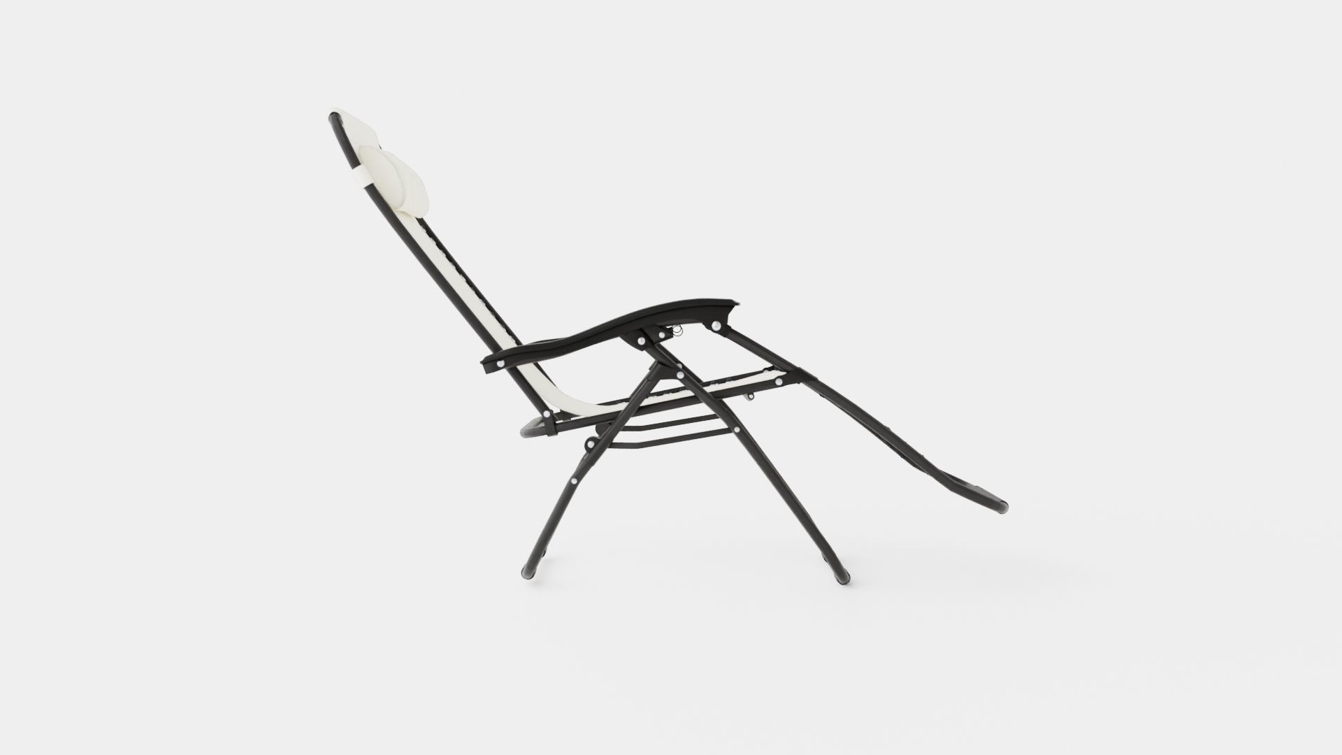 Hannover Relax Chair Grey Low-poly 3D model_2