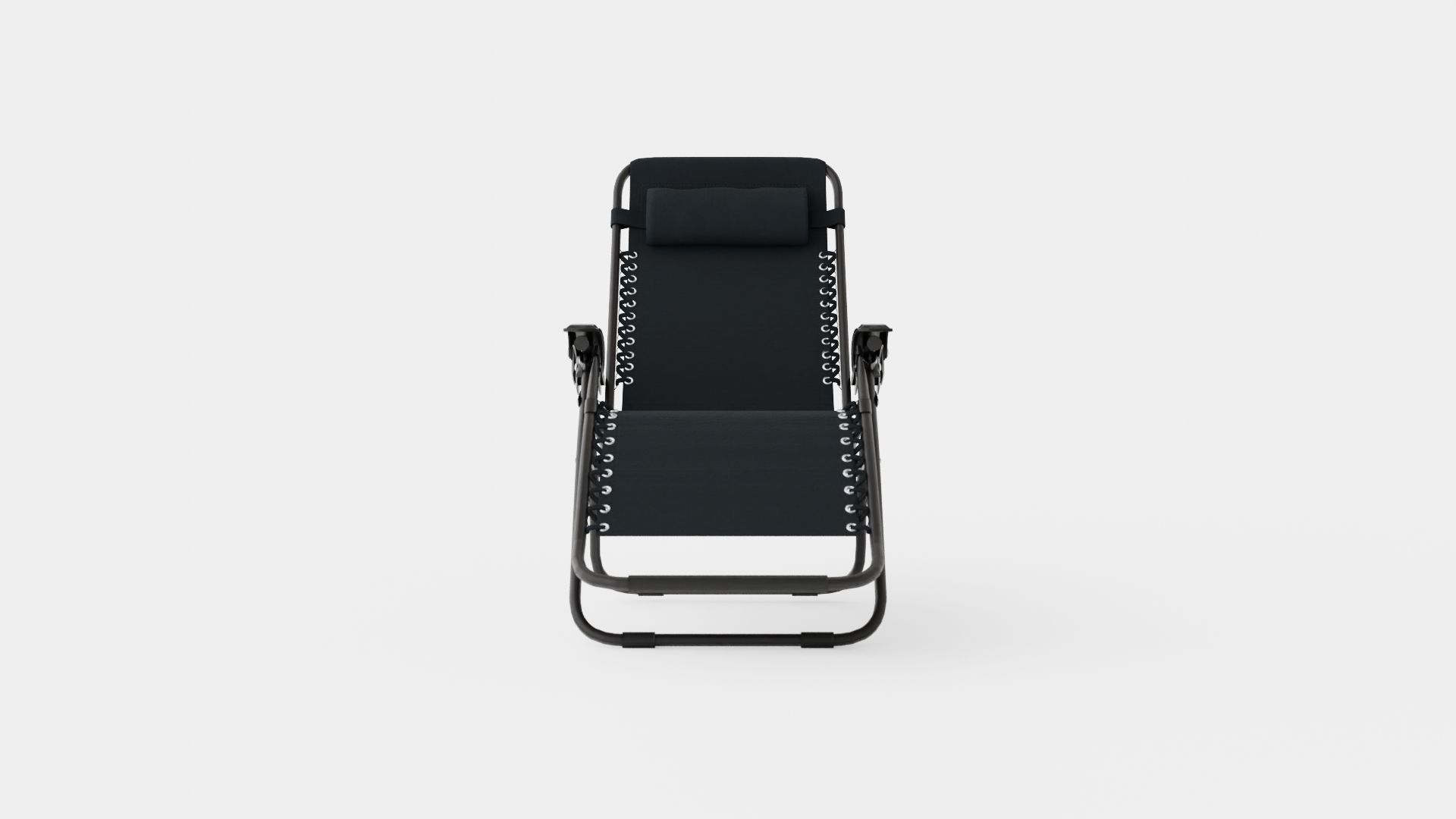 Hannover Relax Chair Black Low-poly 3D model_1