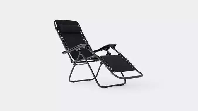 Hannover Relax Chair Black Low-poly 3D model