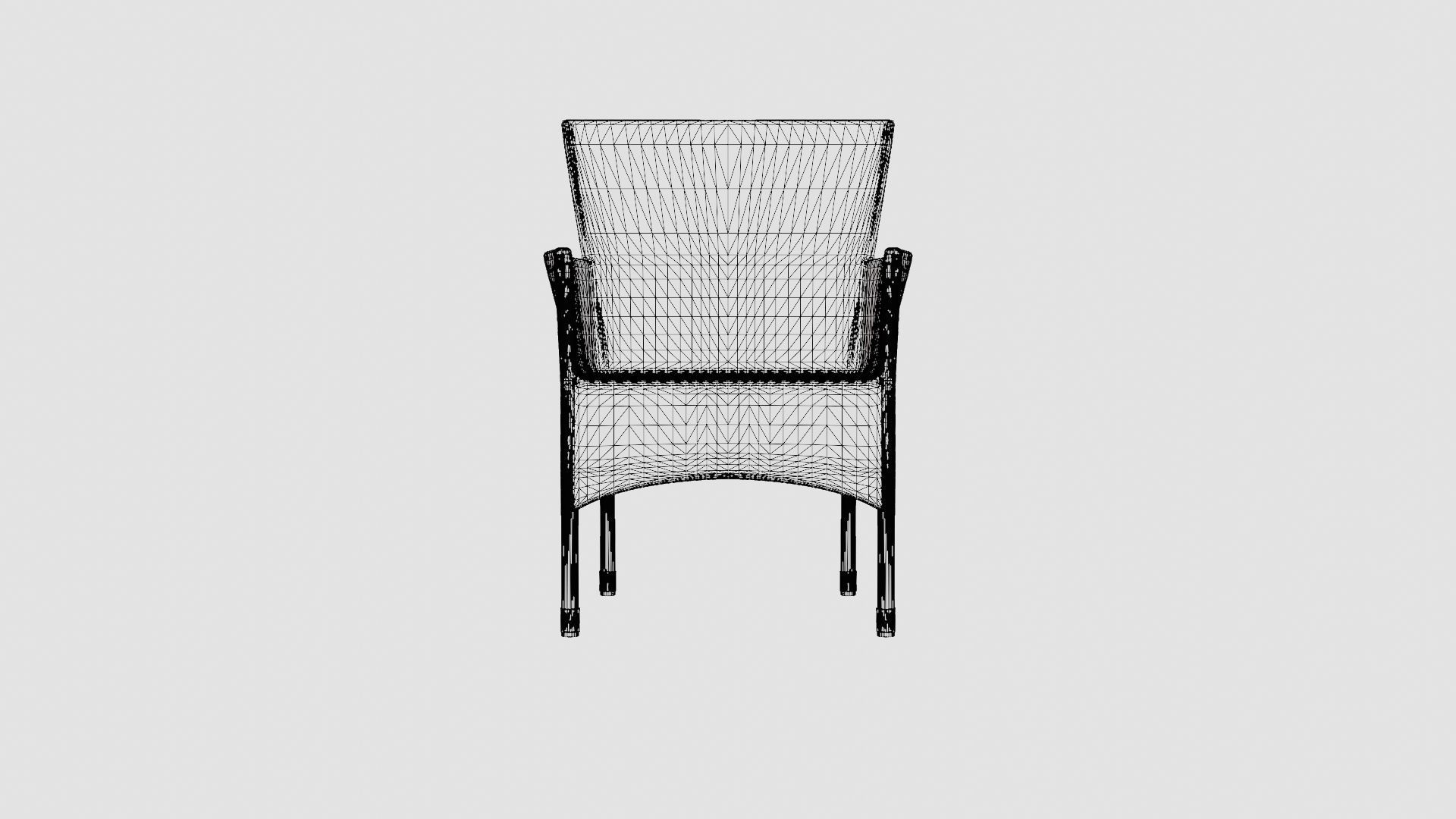Zaira Dining Chair Low-poly 3D model_6
