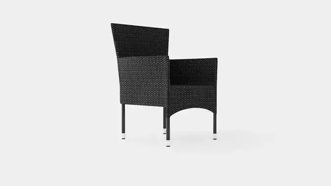 Zaira Dining Chair Low-poly 3D model