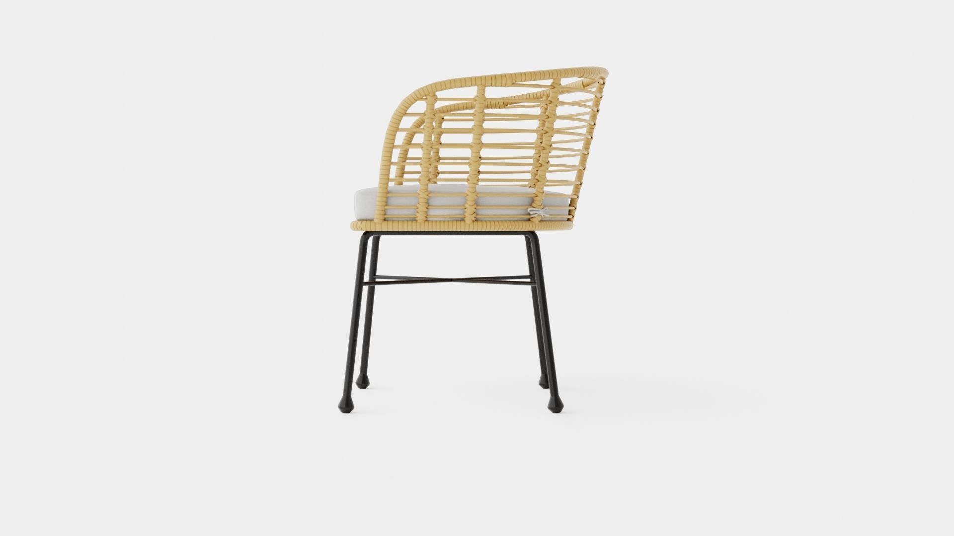 Tretoria Dining Chair Low-poly 3D model_4
