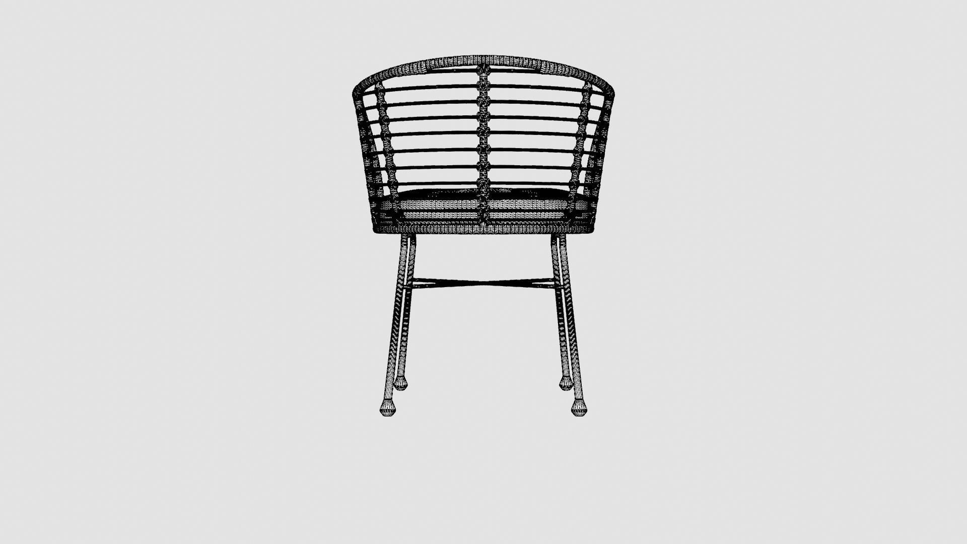Tretoria Dining Chair Low-poly 3D model_8