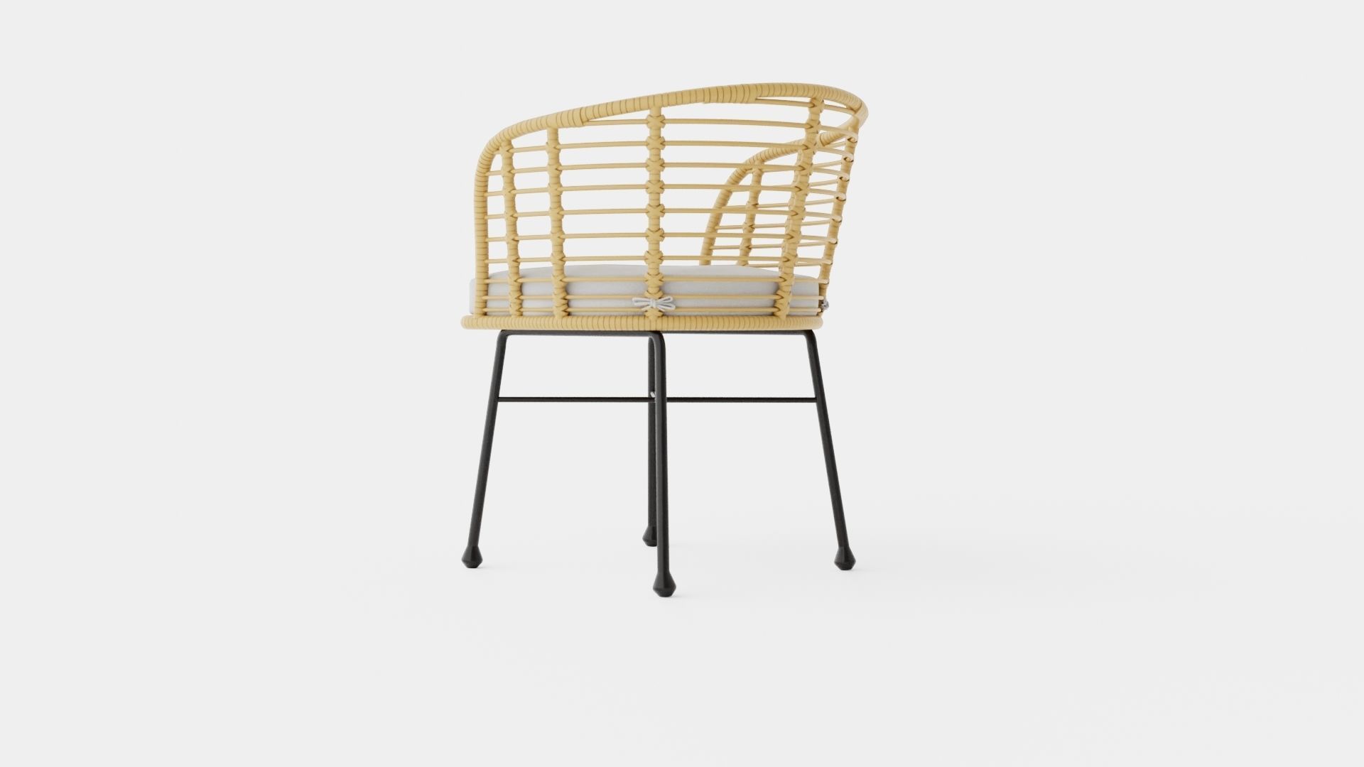 Tretoria Dining Chair Low-poly 3D model_3