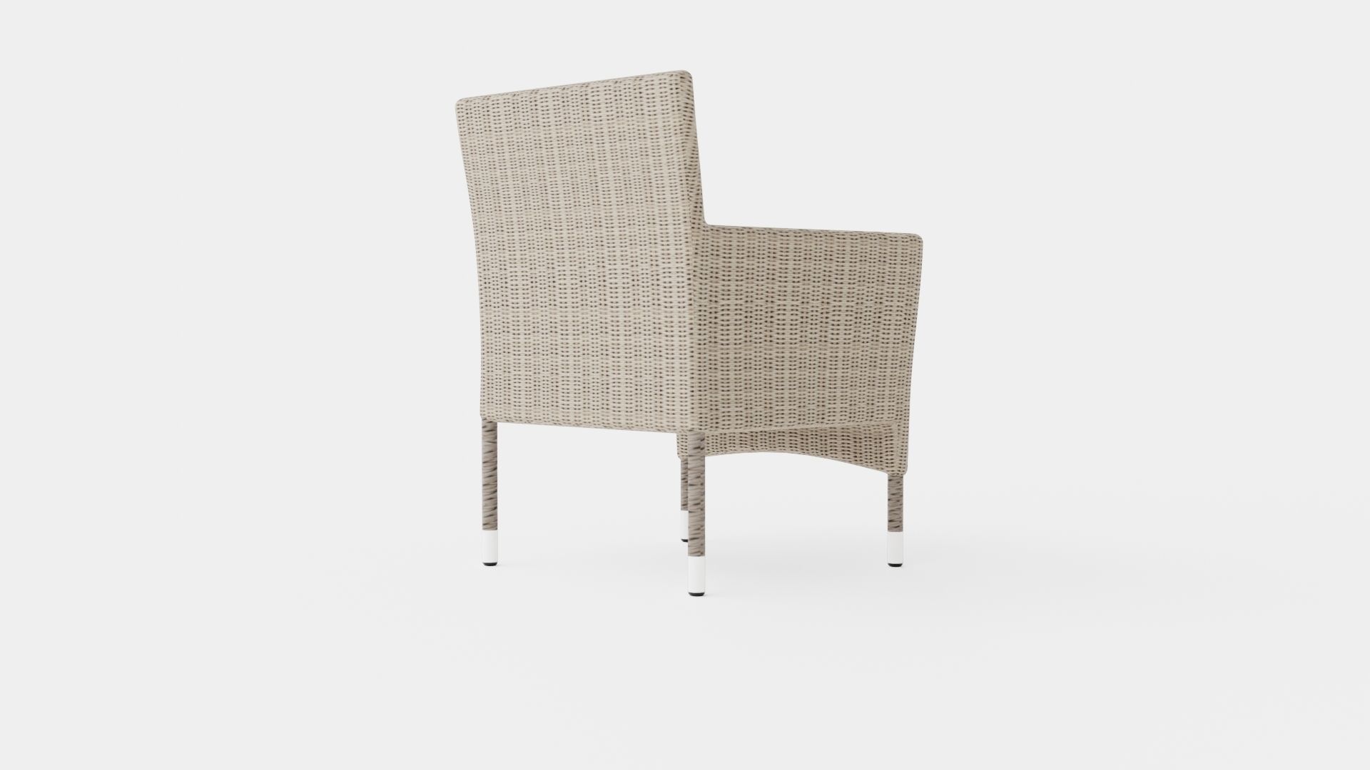 Telese Dining Chair Low-poly 3D model_3