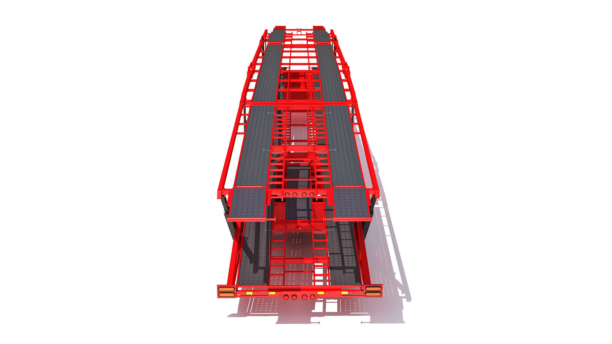 Car Carrier Trailer 3D model_4