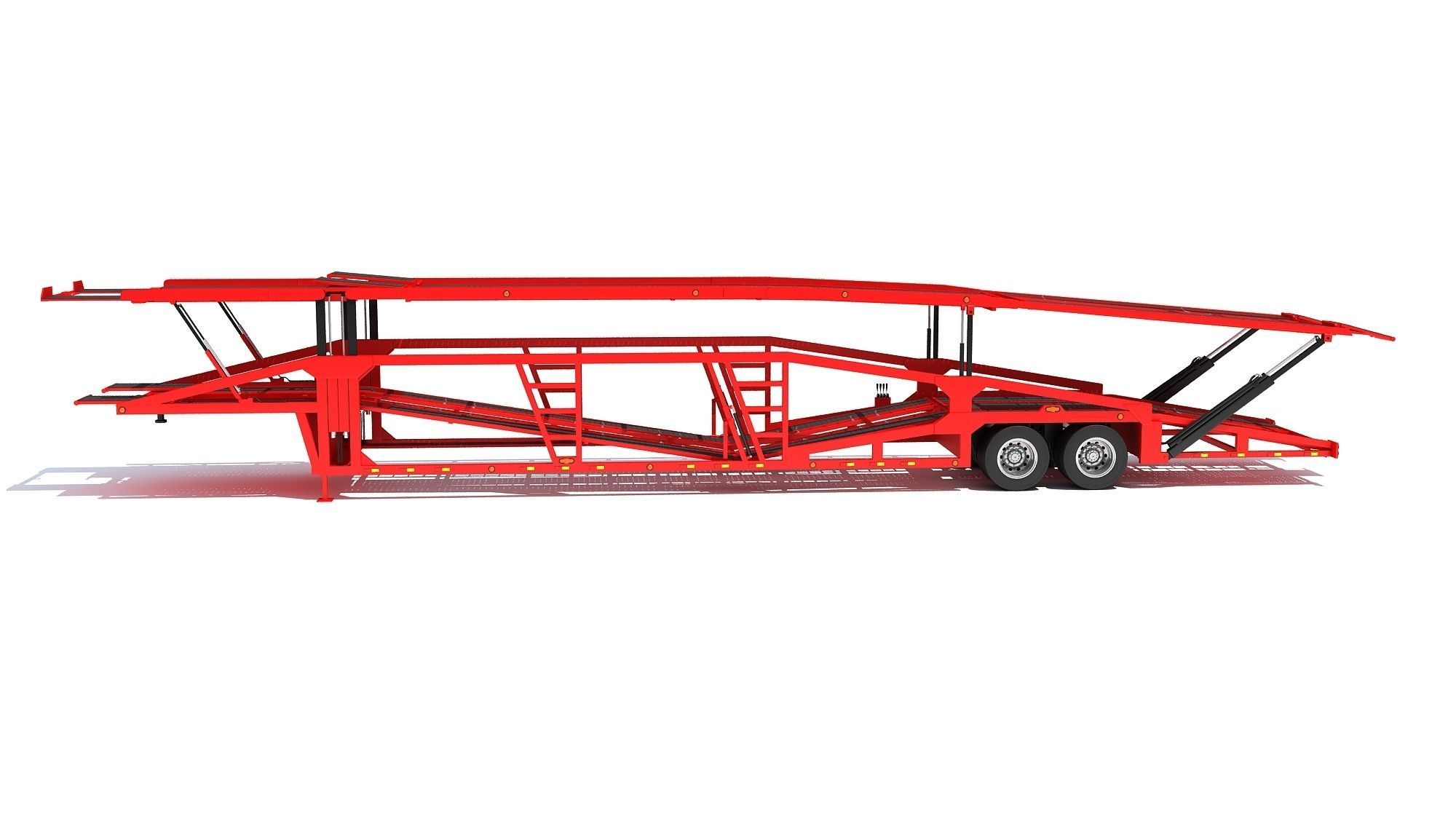 Car Carrier Trailer 3D model_7