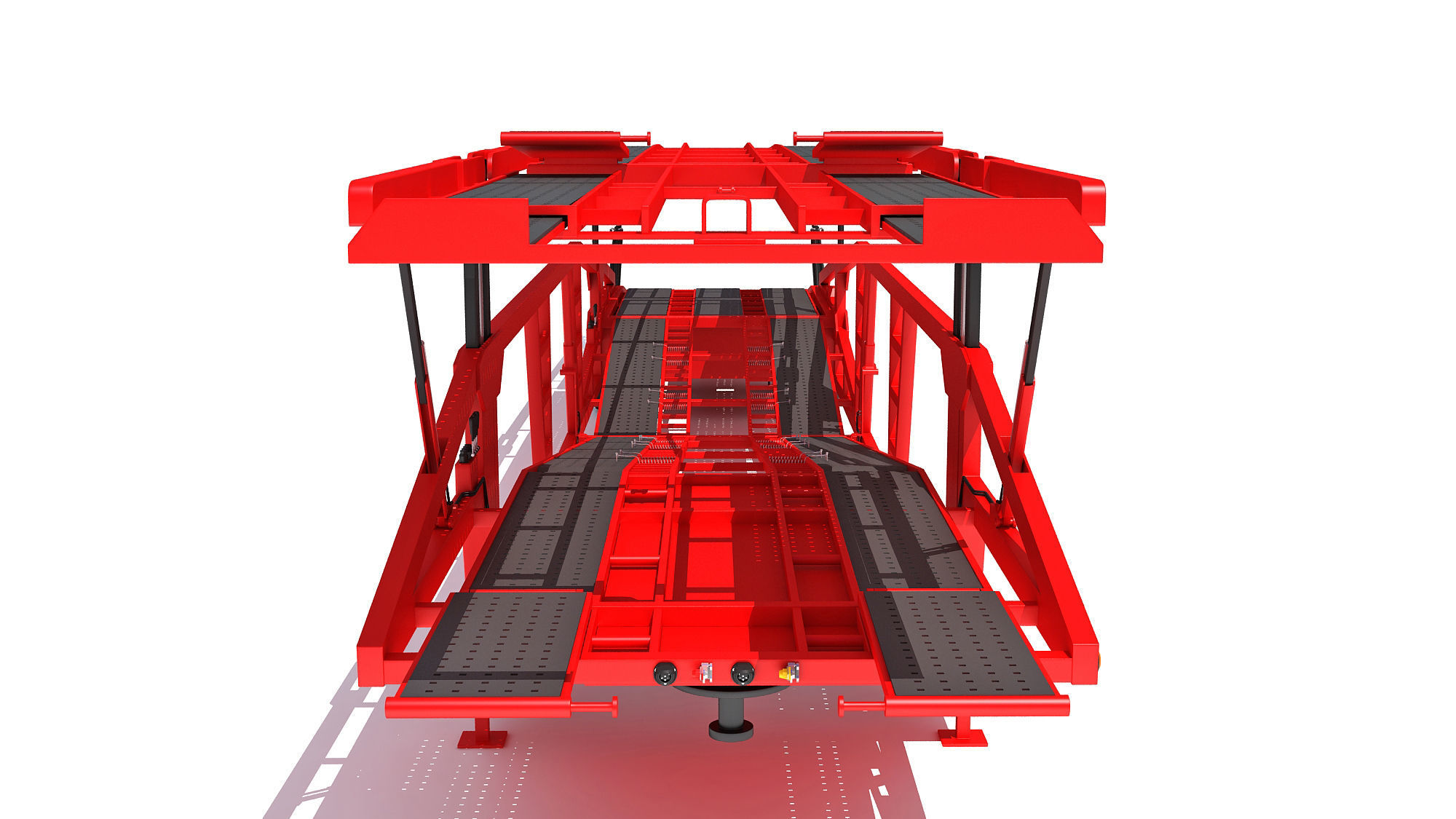 Car Carrier Trailer 3D model_9