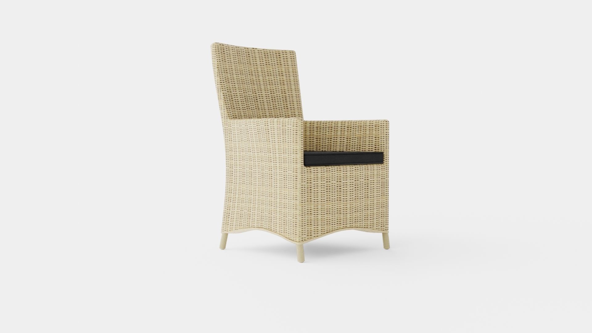 Salao Dining Chair Low-poly 3D model_3