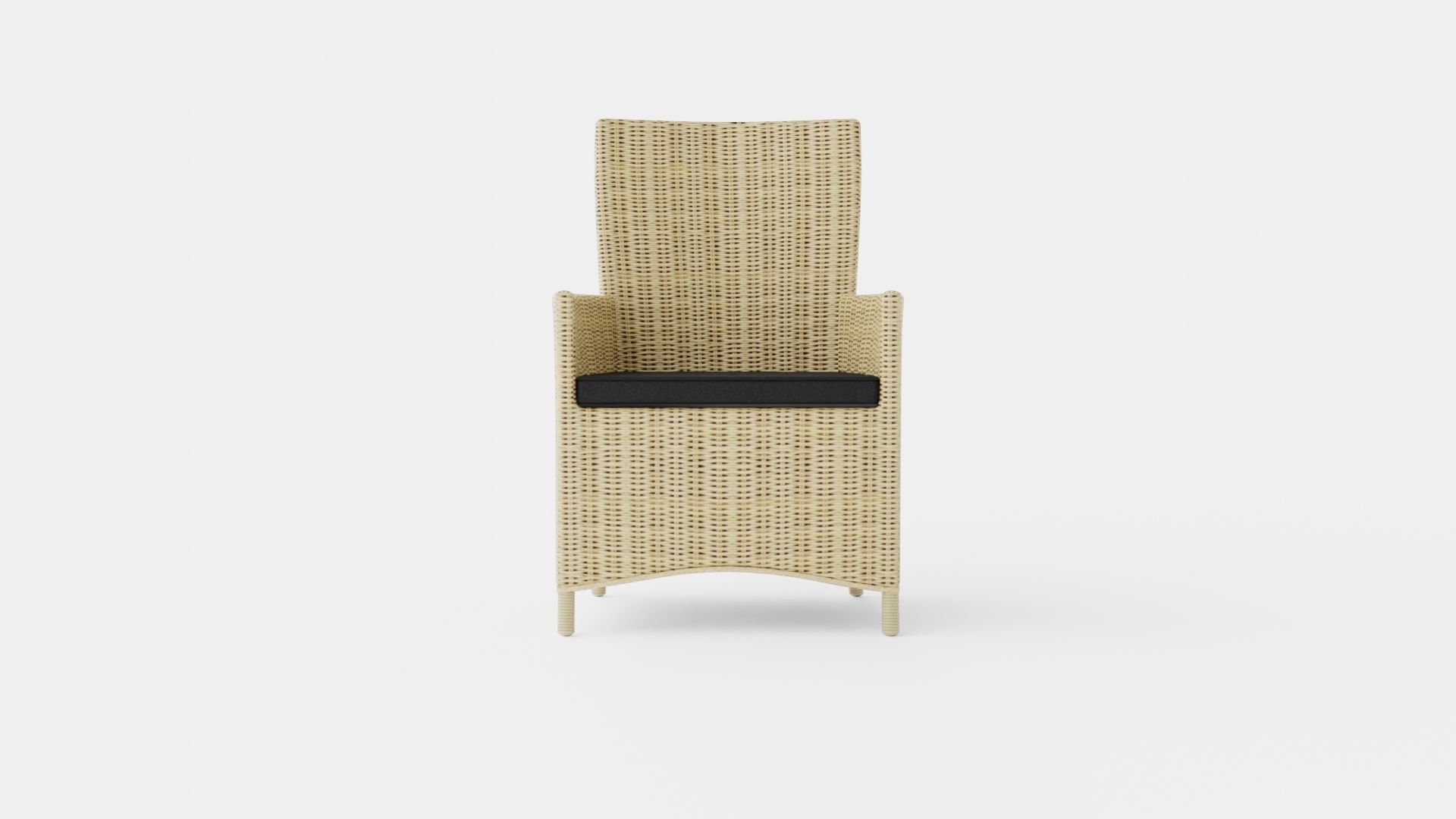 Salao Dining Chair Low-poly 3D model_2