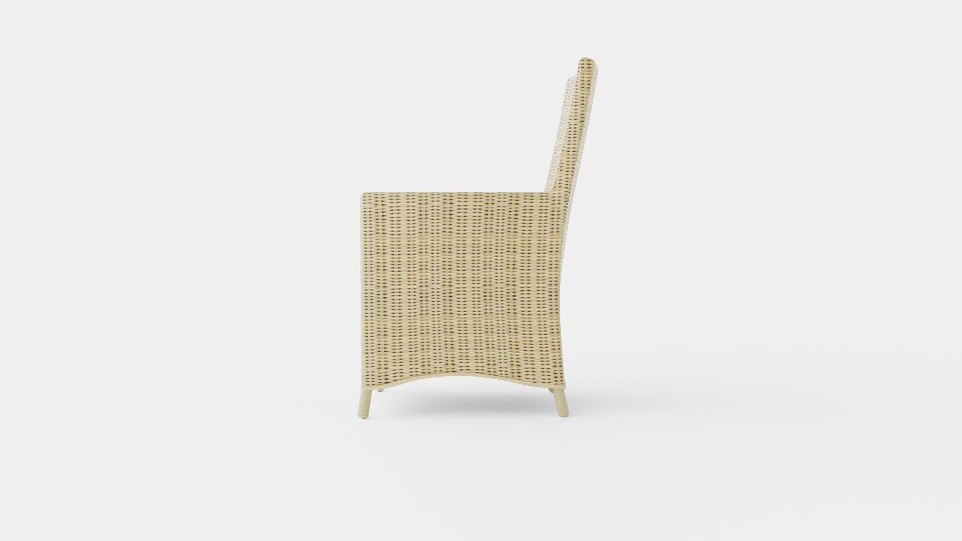 Salao Dining Chair Low-poly 3D model_1